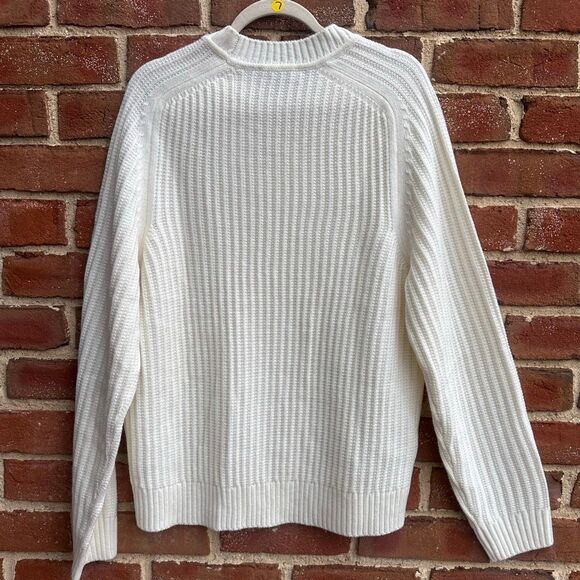 MANGO MAN Sweater 'Joel' in Wool White size large NWT - Picture 6 of 9